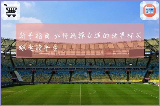 新手指南 如何选择合适的世界杯买球竞猜平台