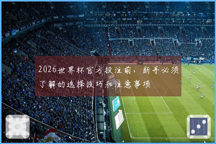 2026世界杯官方投注前，新手必须了解的选择技巧和注意事项